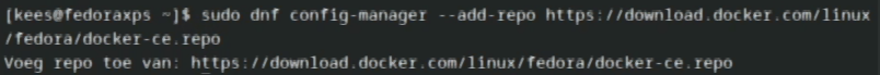 Docker repo instellen