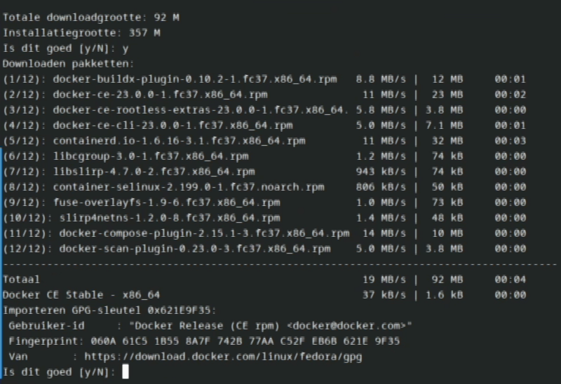 Docker installeren